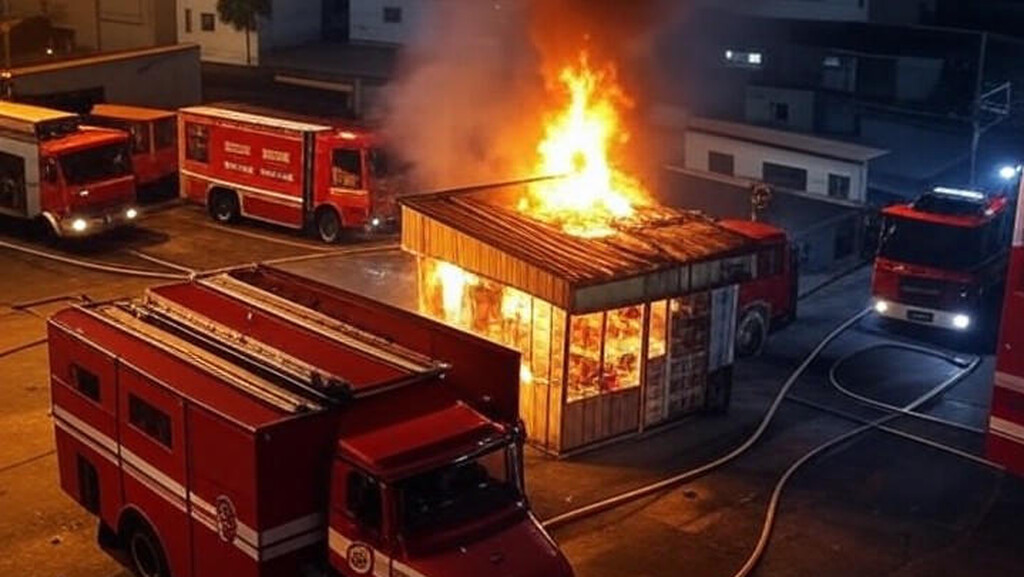 Incêndio em quiosque de Águas Claras mobiliza bombeiros e alerta comunidade