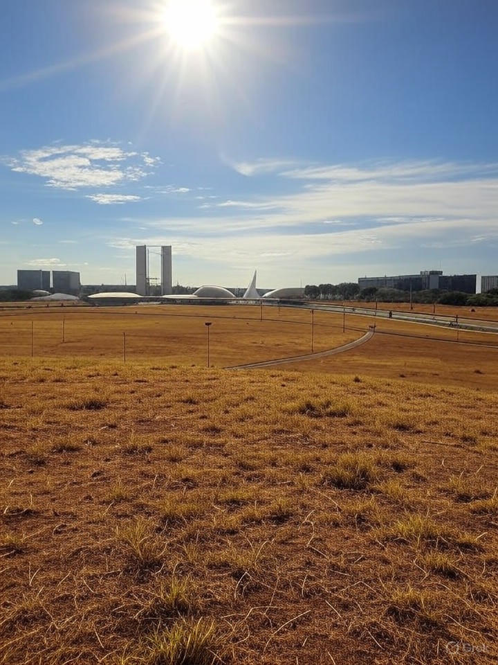Calor de 33°C domina o Distrito Federal, com alerta para chuvas isoladas