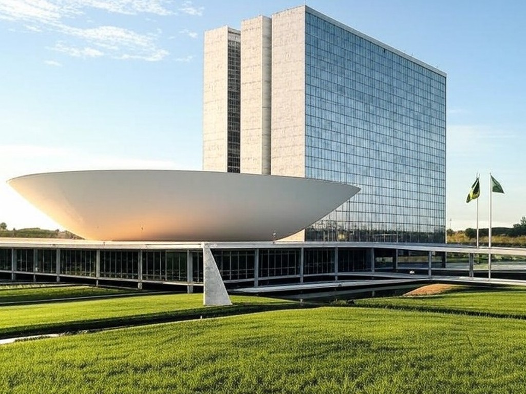 Imagem do Congresso Nacional em Brasília, simbolizando candidatura ao Senado em 2026.