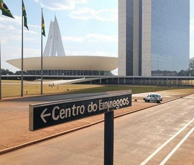 Edifício governamental em Brasília representando vagas de emprego no Distrito Federal.