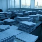 Edifício da Caesb em Brasília envolto em névoa, representando falhas e opacidade em concurso público.