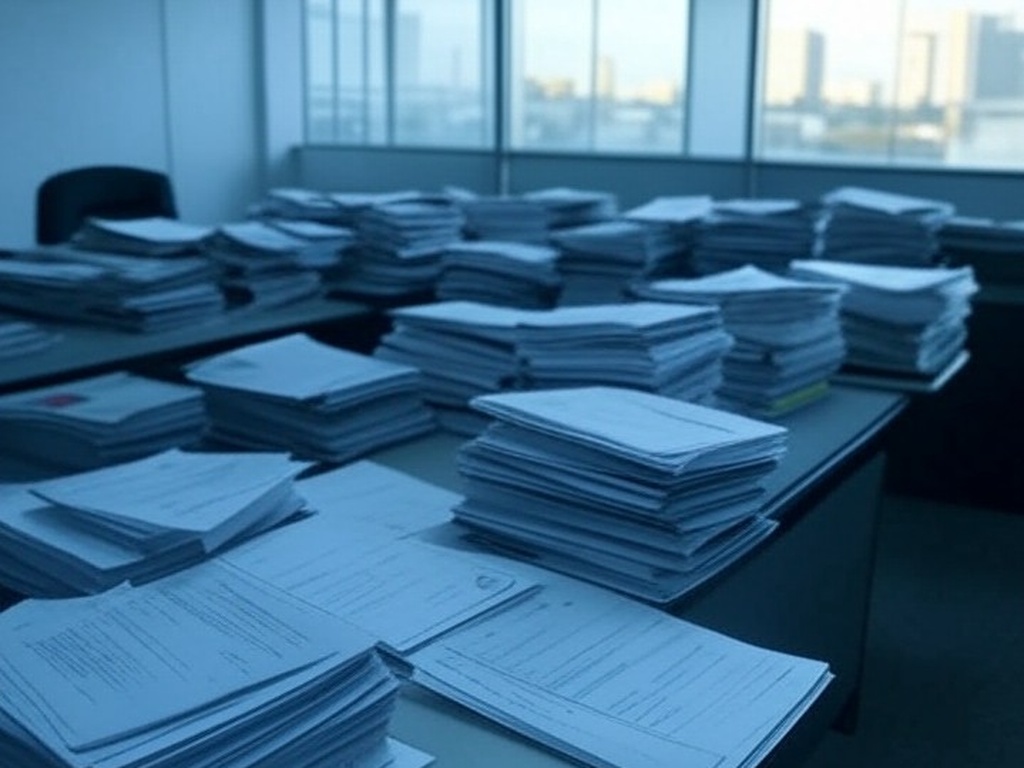 Edifício da Caesb em Brasília envolto em névoa, representando falhas e opacidade em concurso público.