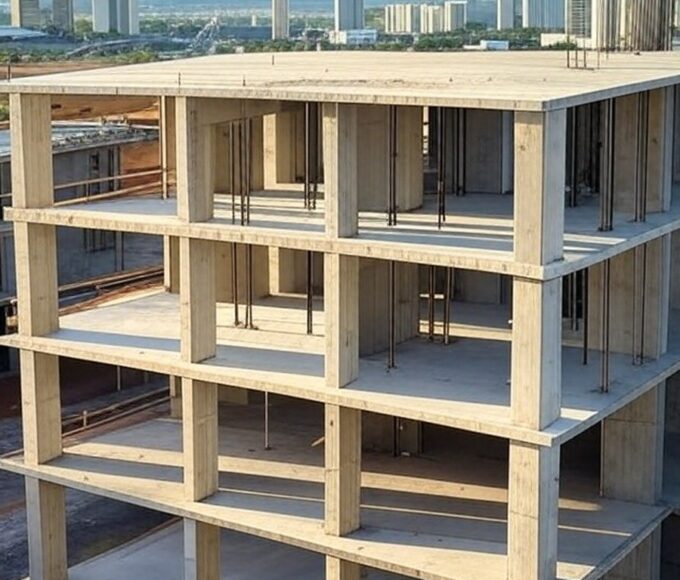 Construção da UPA no Guará com concretagem da laje e investimento de R$ 17,2 milhões no DF.