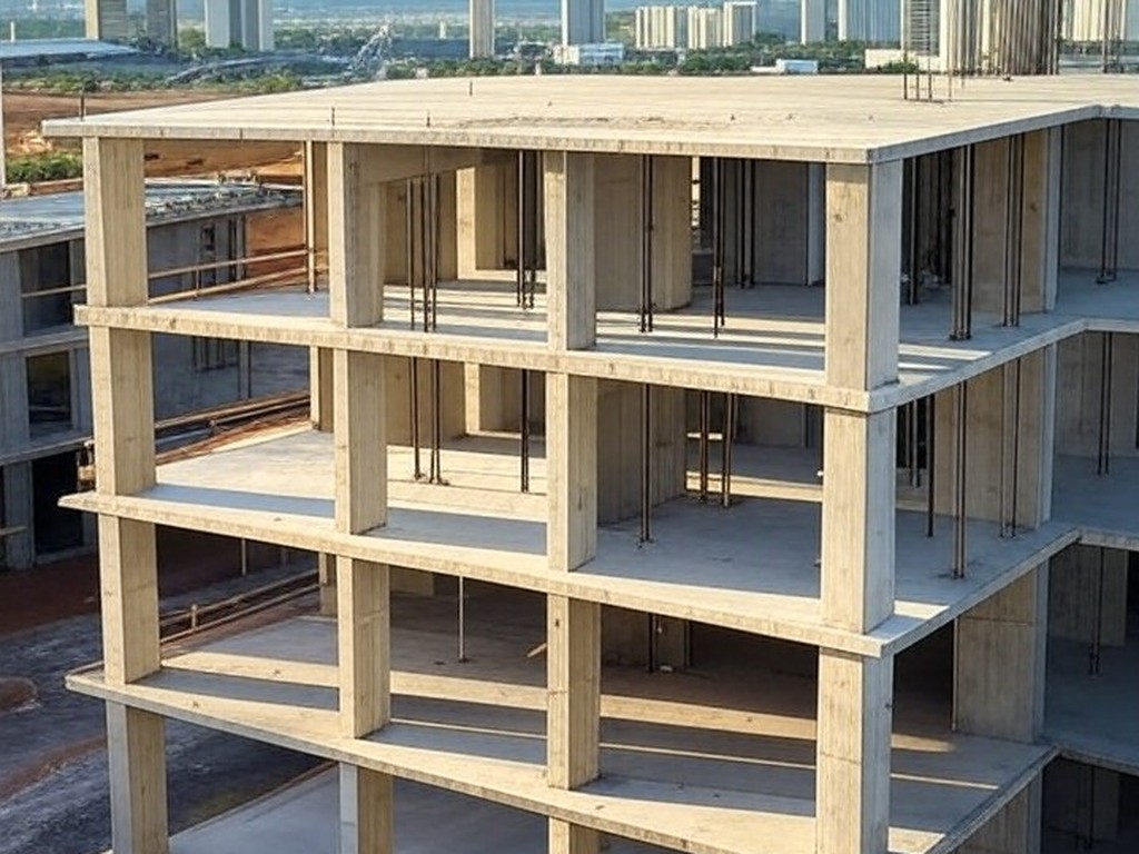 Construção da UPA no Guará com concretagem da laje e investimento de R$ 17,2 milhões no DF.