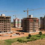 Complexo residencial Reserva do Parque com prédios modernos e áreas verdes no Distrito Federal, investimento de R$ 1 bi para 7 mil apartamentos.