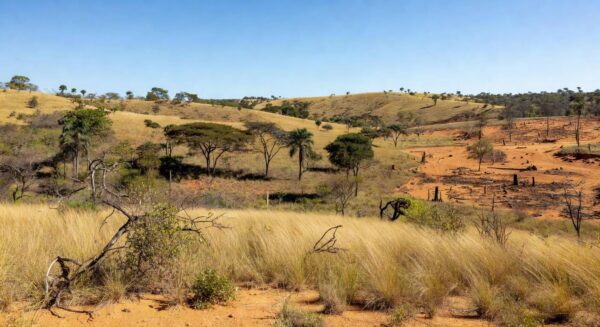 Paisagem do Cerrado no Guará, bioma ameaçado valorizado pelo Projeto Cerrado Vivo.