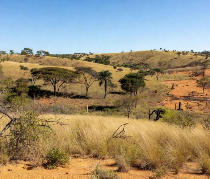 Paisagem do Cerrado no Guará, bioma ameaçado valorizado pelo Projeto Cerrado Vivo.