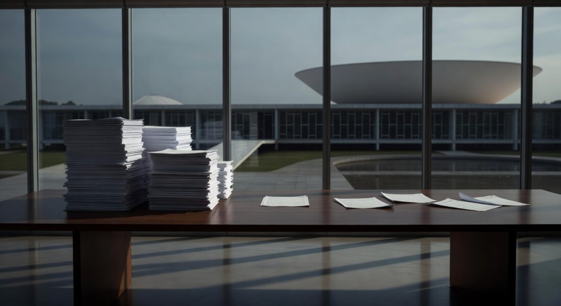 Imagem de rua em Brasília com esgoto transbordando, ilustrando falhas no saneamento da Caesb no DF.