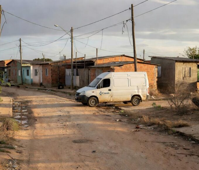 Van itinerante da Caesb para suprir atendimento presencial em Brasília