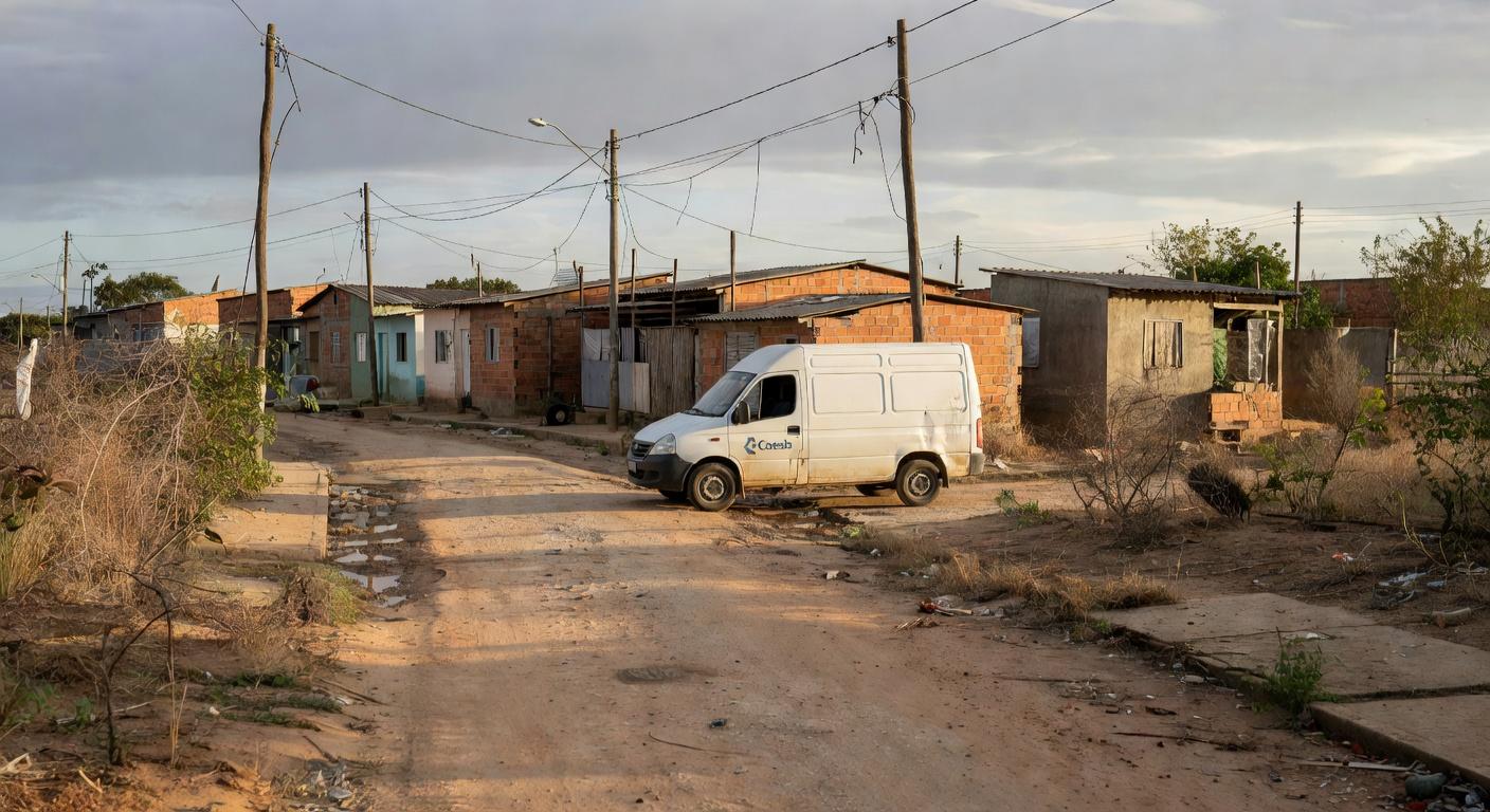 Van itinerante da Caesb para suprir atendimento presencial em Brasília