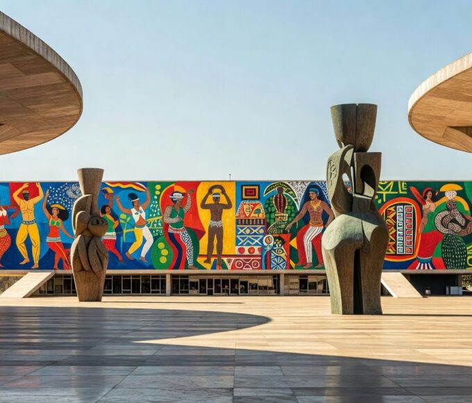 Espaço cultural em Brasília representando conselhos de cultura do DF