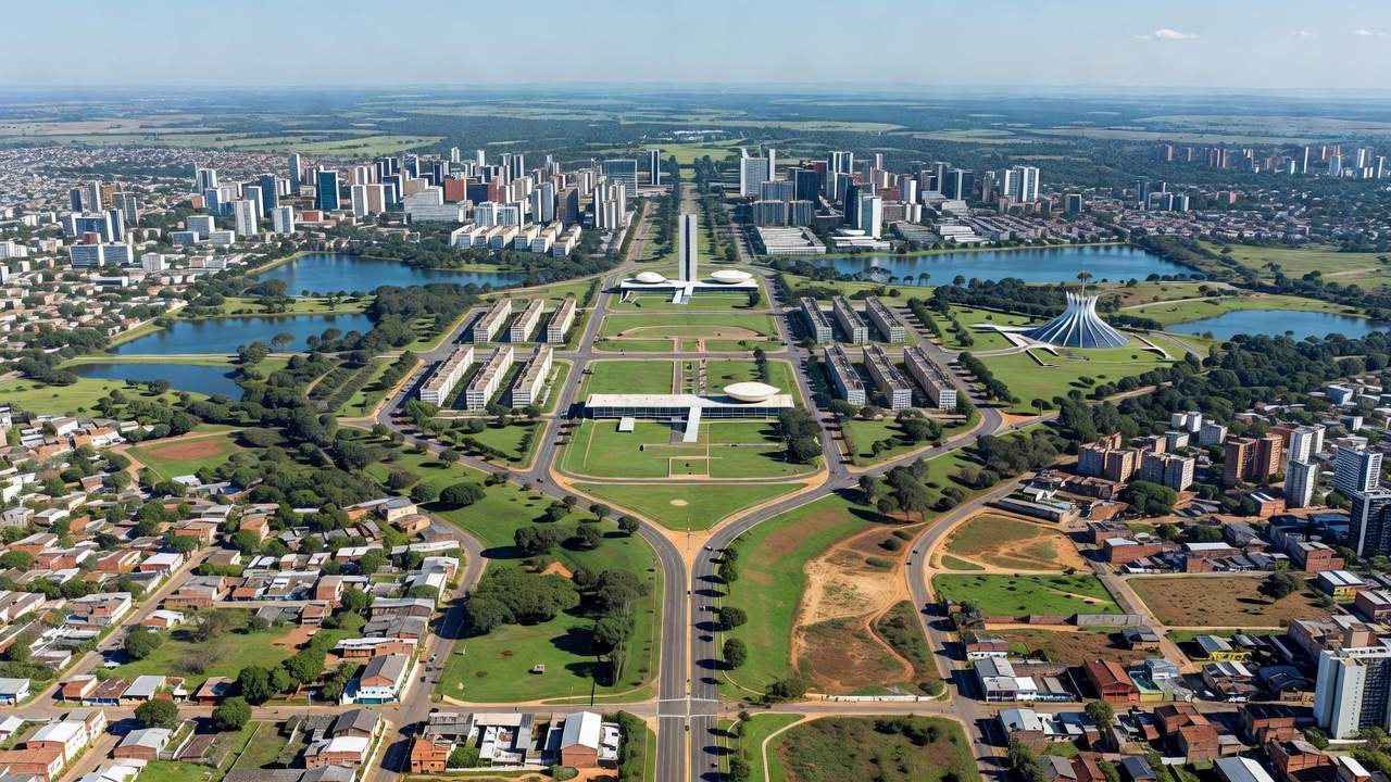Contrastes urbanos no DF revelam desigualdades no bem-estar das 35 regiões