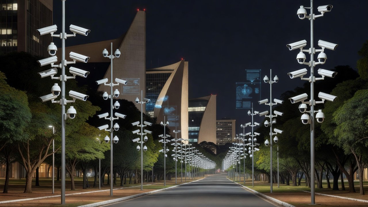 Câmeras de IA da Plataforma DF 360º instaladas em Brasília