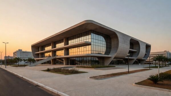 Fachada de delegacia especializada para idosos em Brasília