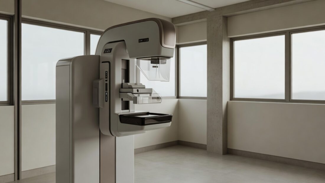 Equipamento de mamografia em hospital do Distrito Federal para diagnóstico precoce de câncer de mama