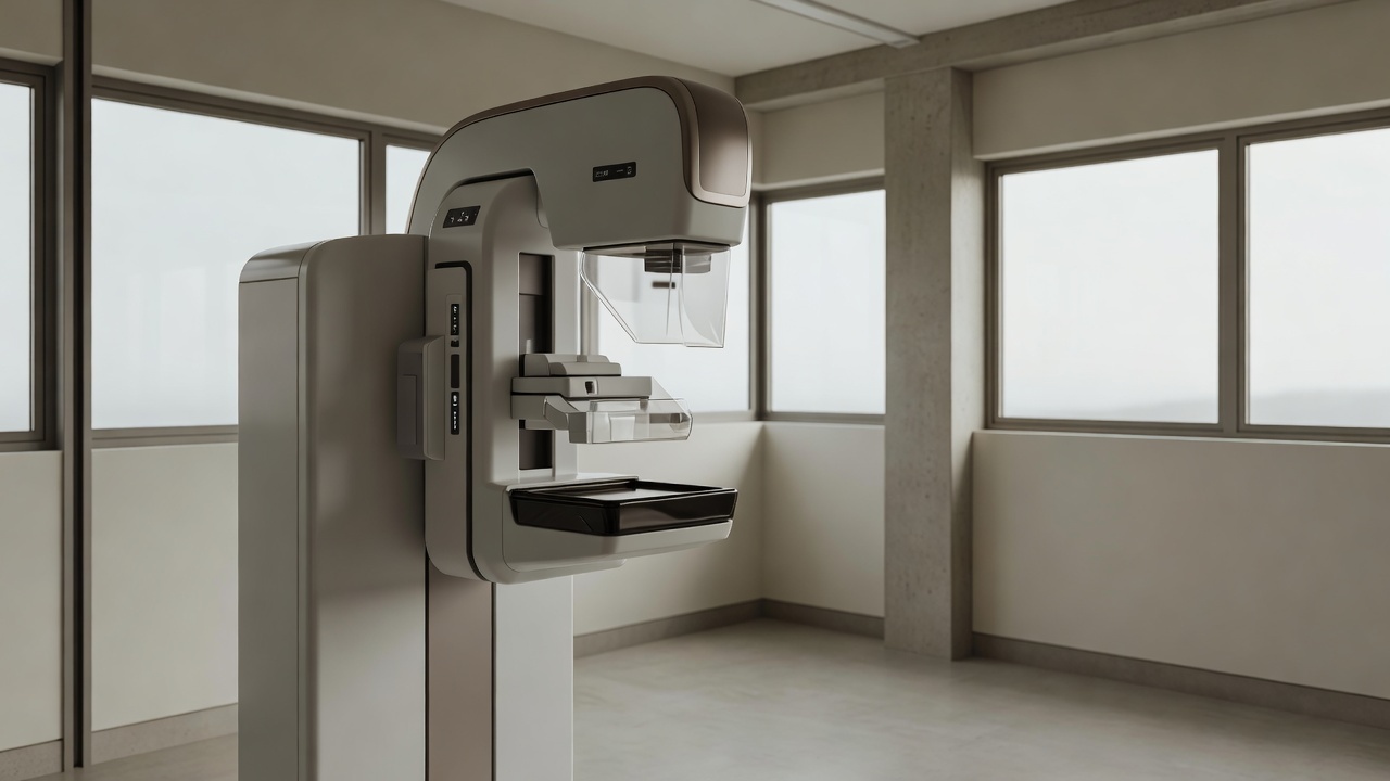 Equipamento de mamografia em hospital do Distrito Federal para diagnóstico precoce de câncer de mama