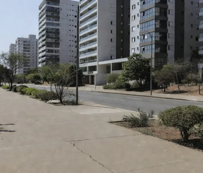 Rua em Águas Claras, Brasília, cenário de notícia sobre policial de folga e agressão