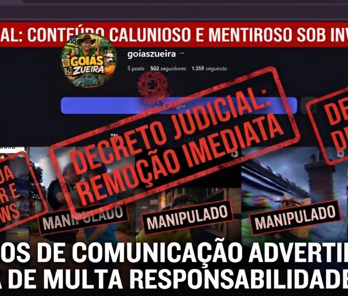 Desembargadora eleitoral manda Meta retirar deepfakes contra candidato Tormin em Goiás
