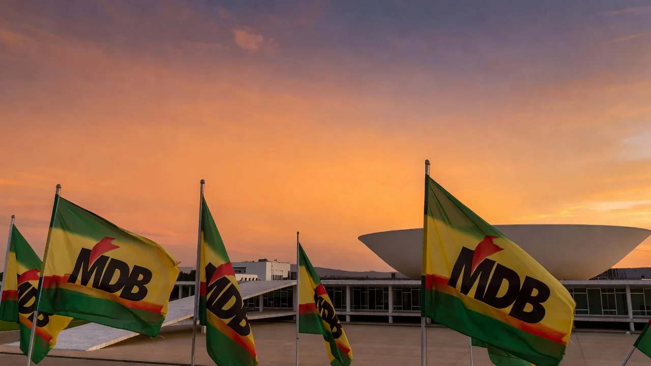 Auditório em Brasília para evento político do MDB-DF