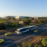Táxis no corredor do BRT Sul em Brasília