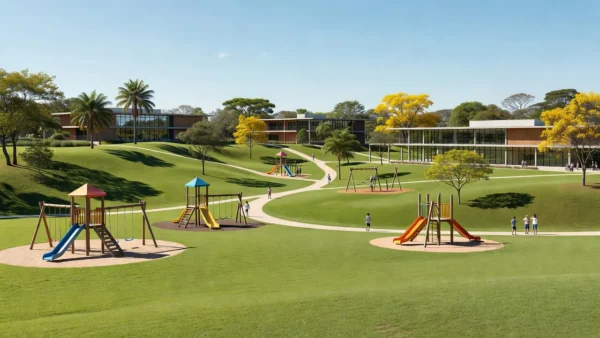 Escola-parque proposta no terreno da residência oficial em Águas Claras, Brasília