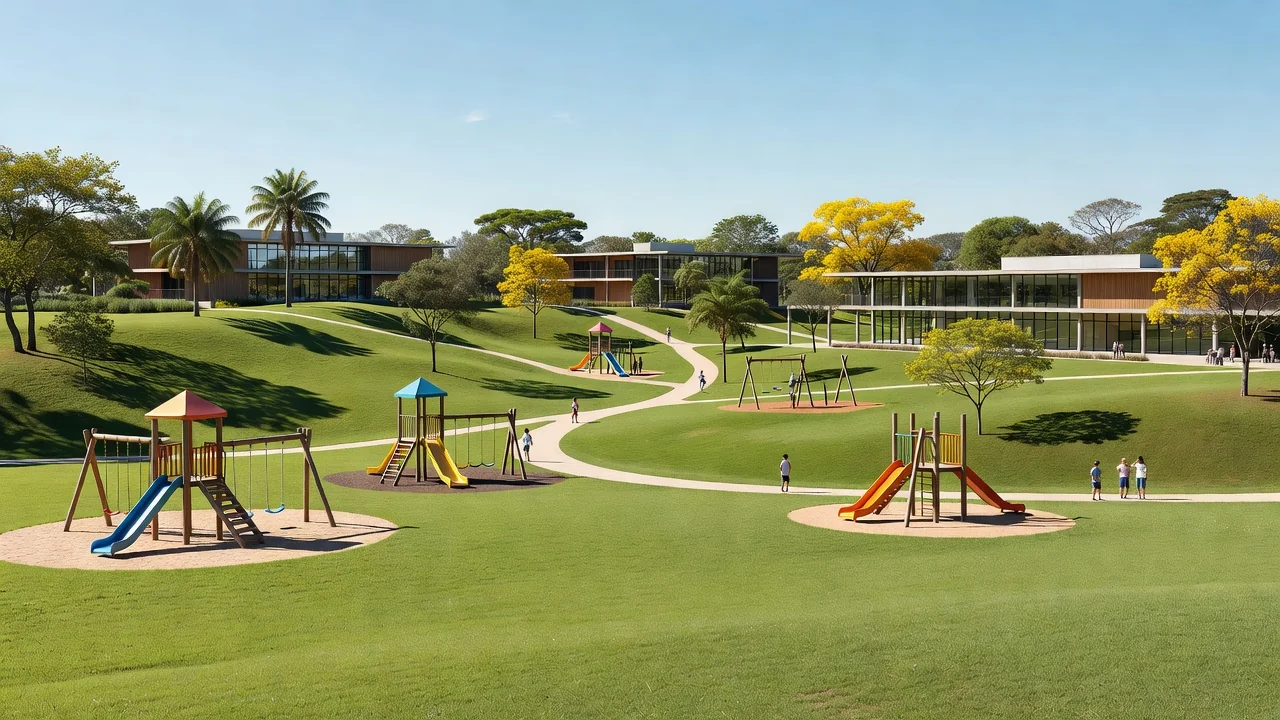 Escola-parque proposta no terreno da residência oficial em Águas Claras, Brasília