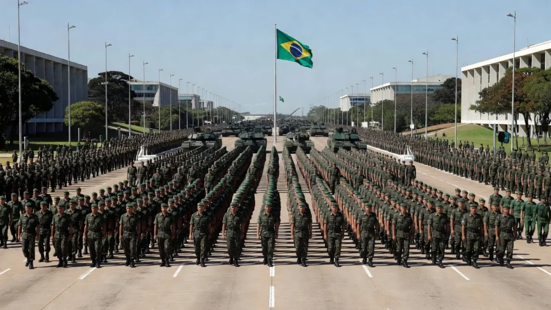 No desfile do ano passado, soberania também foi um dos temas explorados pelo governo Ricardo Stuckert / PR - 07.09.2025
