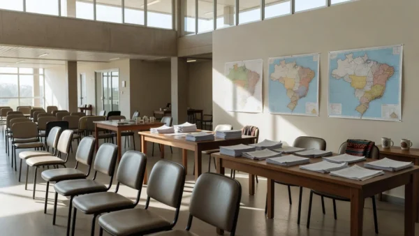 Centro de atendimento para migrantes no DF em Brasília