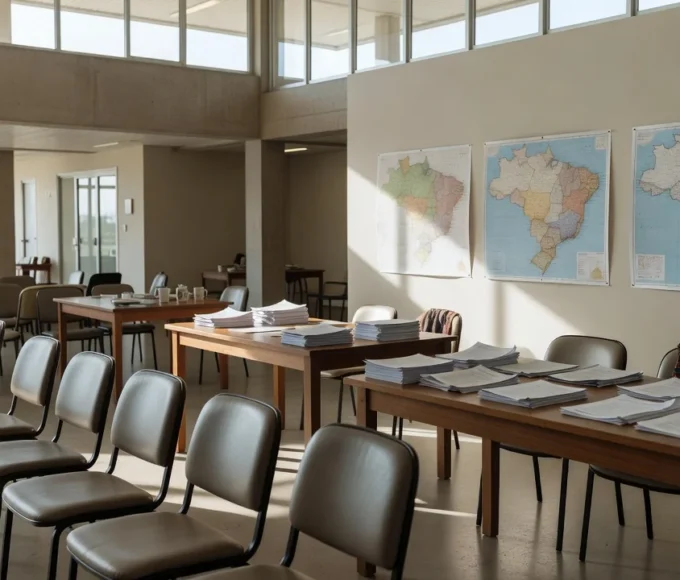 Centro de atendimento para migrantes no DF em Brasília